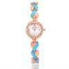 CQ420 Leisure and Fashion Women Watch Alloy Maple Leaf Bracelet Quartz Watch Light Luxury Clock Giftwatches for Woman