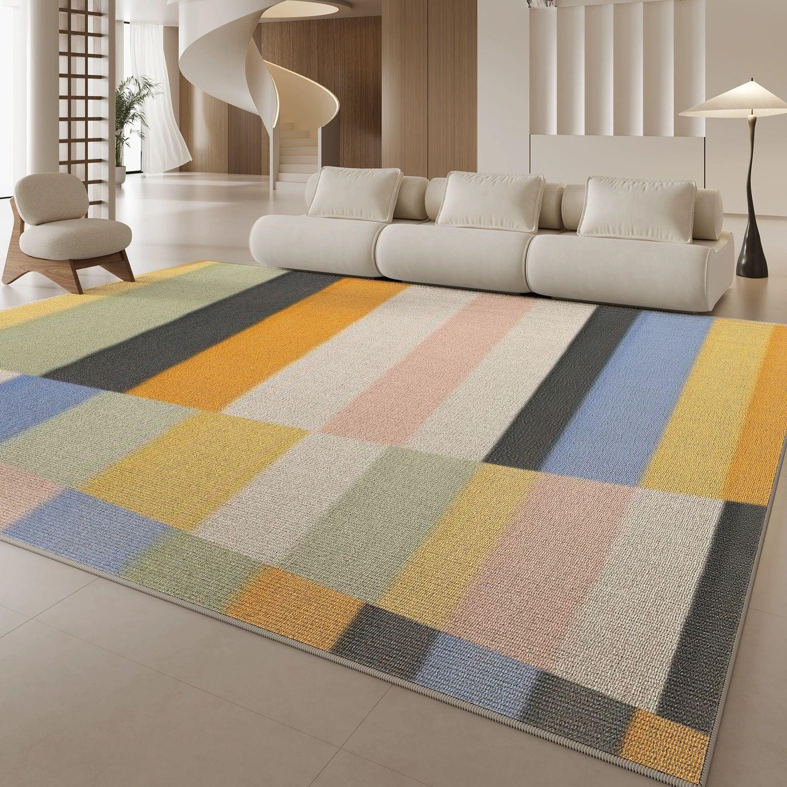 

Loop-pile Carpet, Modern Retro Classic, Large Living Room Carpet, Anti-slip Sofa, Bedroom Decoration, Home Decoration 80*120cm