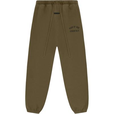 Essentials Fleece Sweatpant Olive Men Bottoms Green 130BT242024F