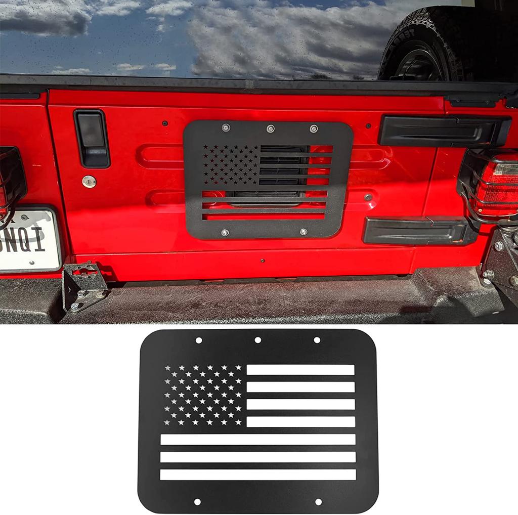 Capac Ventilație Hayon Aluminiu Aliaj Capac Placă Ventilație Hayon Pentru Jeep Wrangler YJ 1987-1996 TJ 1997-2006