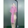Women's Cover Ups Fall Women's Hand Hook Sweater Casual Ultra Short Flared Sleeve Sexy Mesh Cover Up