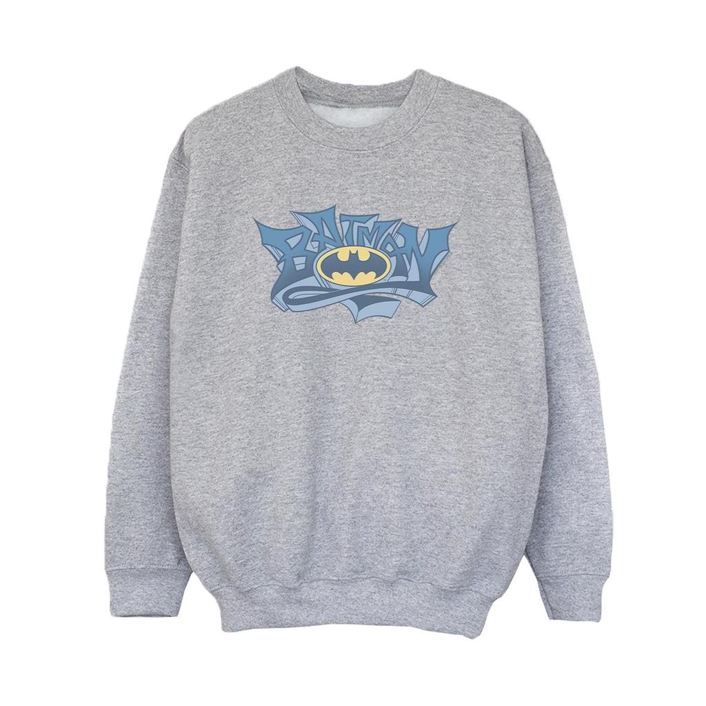 DC Comics Boys Batman Graffiti Logo Sweatshirt