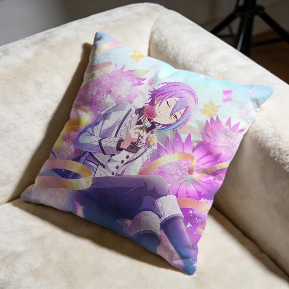 Trendy KKamishiro Ruiing Cushion Cover Soft Decorative Pillow Case Suitable for Bedroom Sofa Car Travel Use