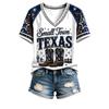 Damen Western Grafik-T-Shirt - Lustiges 'She's From I Can Tell' Neuheit Kurzarm-T-Shirt