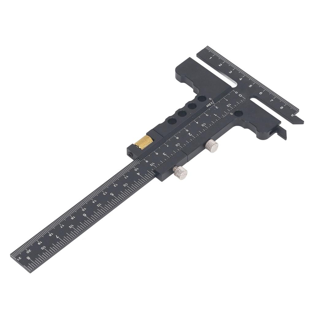 T Shaped Woodworking Ruler 0‑100mm 0‑210mm Range Aluminum Alloy Marking Gauge Caliper Measuring Tool