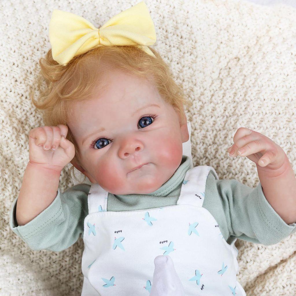 Silicone Reborn Baby Doll With Straps For Kids Gift And Collectors