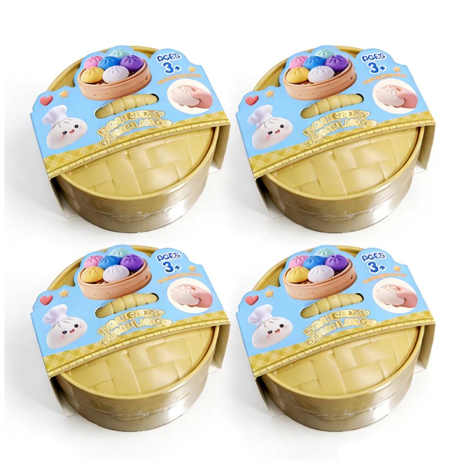 Rainbow Dumpling Squishy Soft Slow Rebound Sensory Squeeze Toy Stress Relief Ball for Anxiety ADHD Autism Funny Gift for Kids