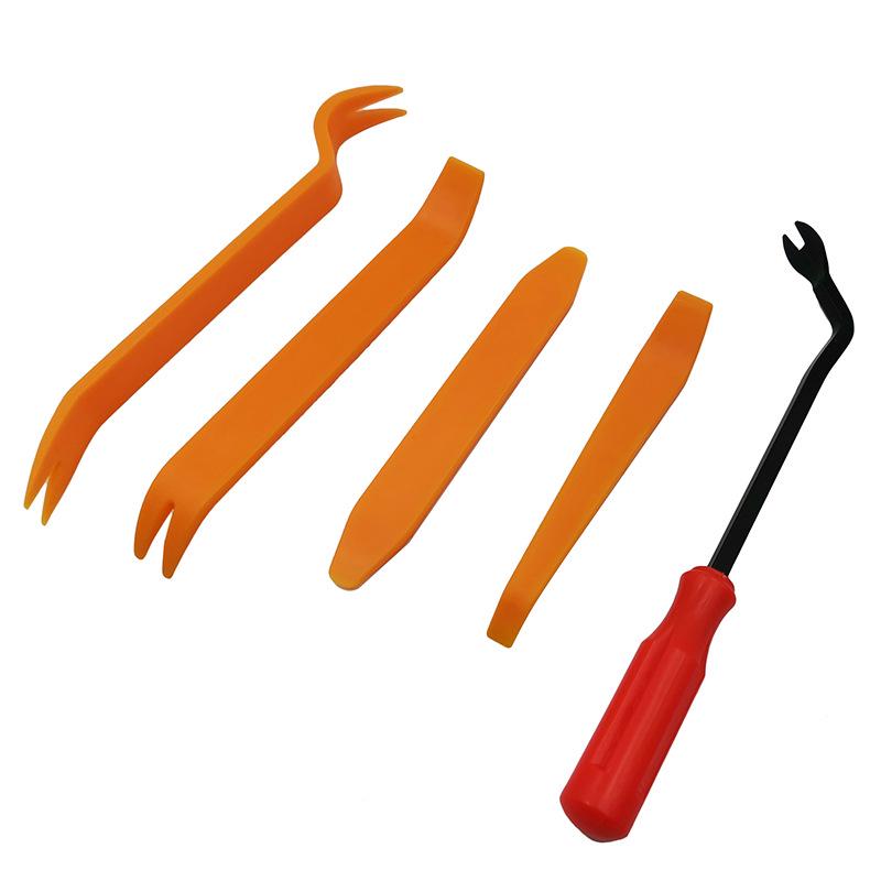 

Набор инструментов для автоакустики из 5 предметов: Утолщенная монтировка, 6-дюймовая резиновая пряжка, отвертка для настраиваемого снятия