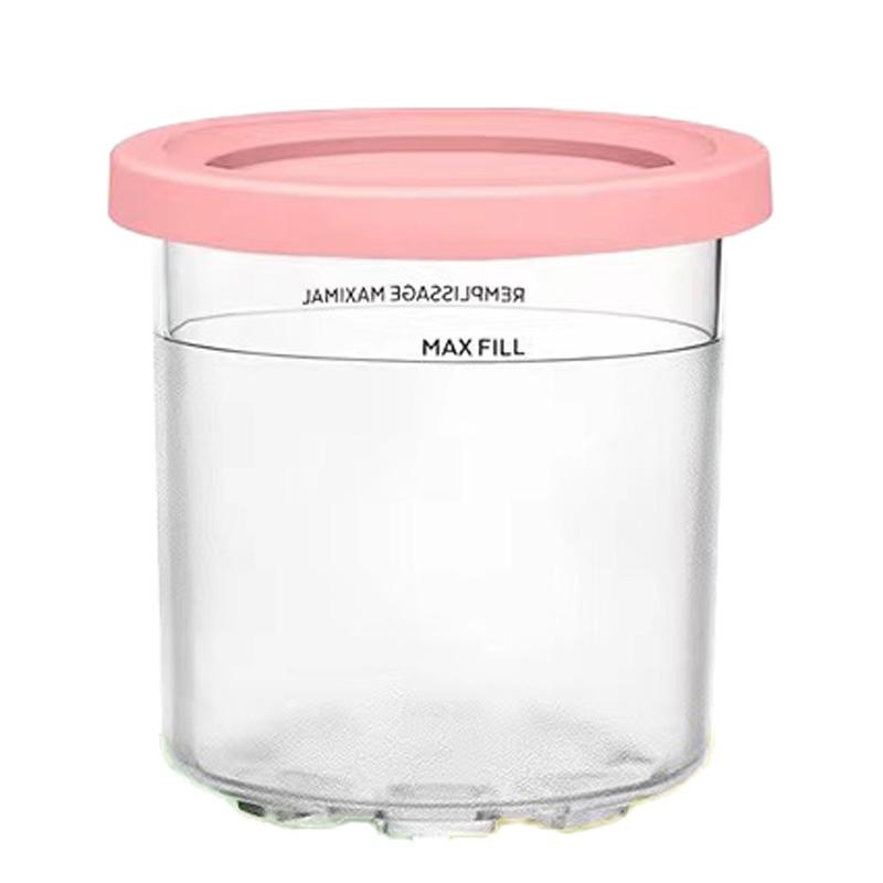 Eisbecher Becher für Ninja Creamie Eismaschine Becher Wiederverwendbar Kann Eis mit Löffel Etiketten aufbewahren