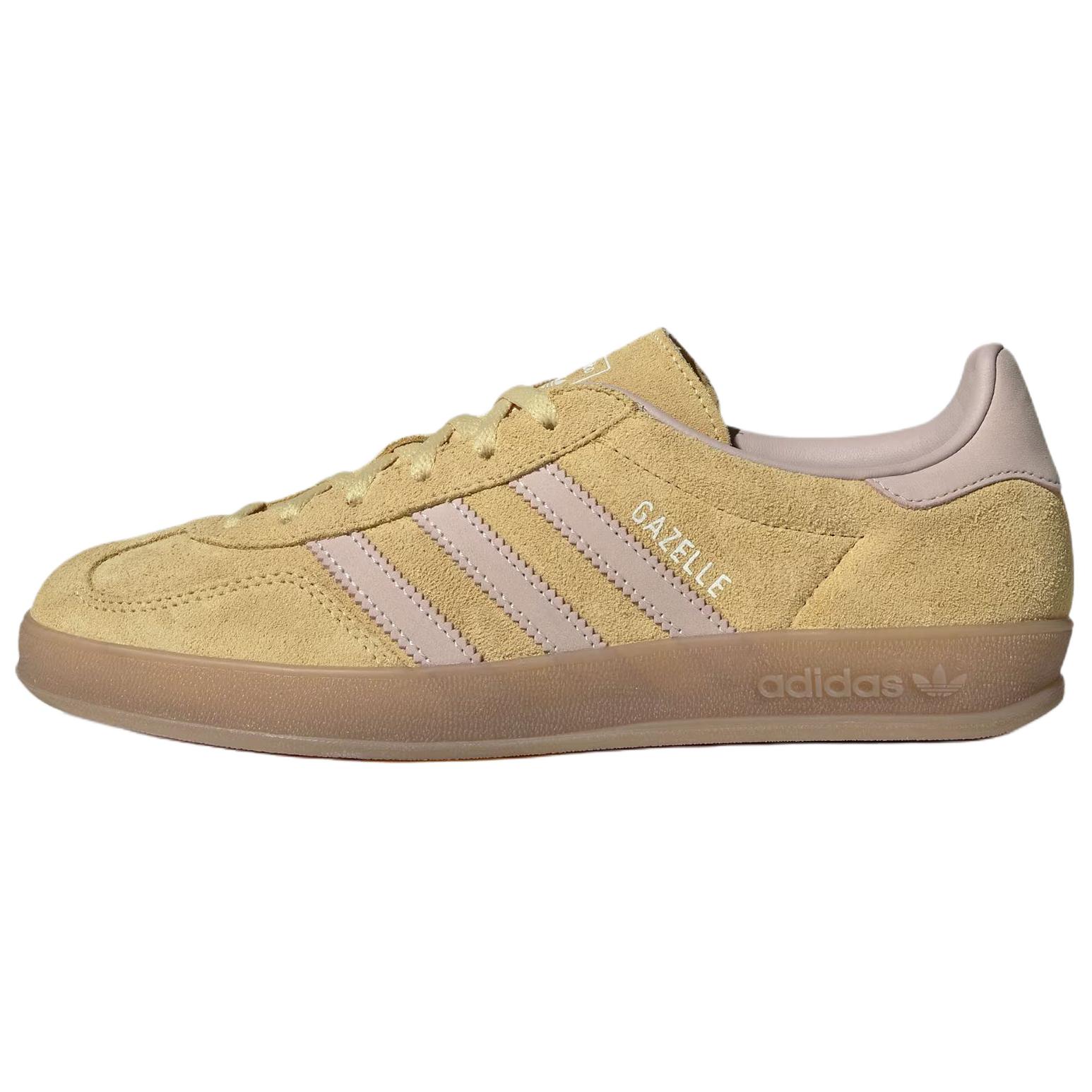 Adidas Originals Gazelle Indoor Classic Sports Comfortable Fit Training Shoes Women Shoes Resin-Yellow IH9220 39⅓
