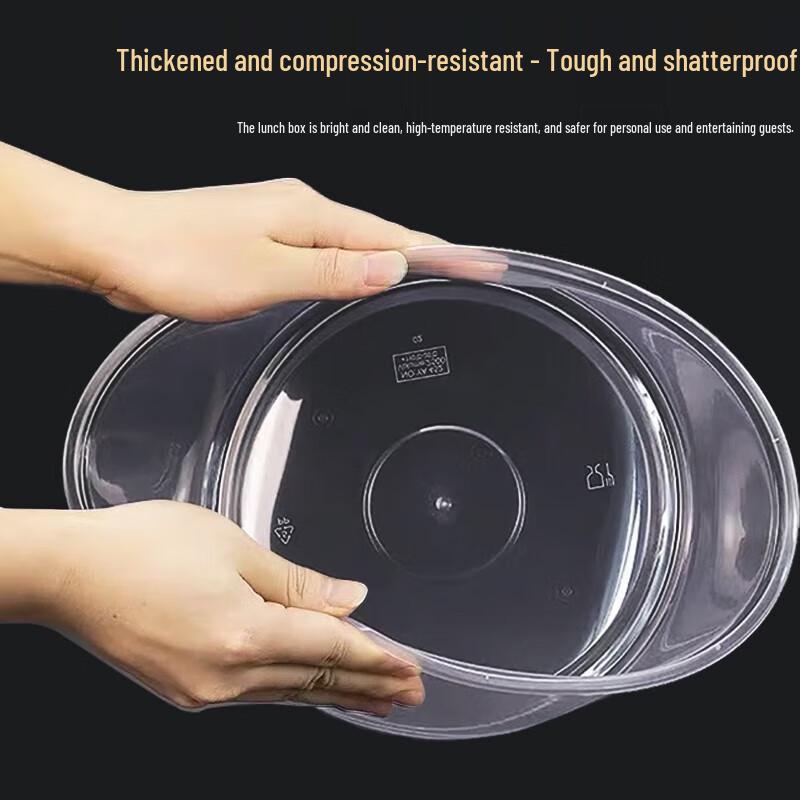 Disposable Round Meal Prep Containers with Lids