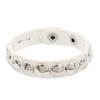 Bracciale Punk Fashion con Catena Borchie Punte Pelle Stile Rock Bracciale Metallico Braccialetti Unisex Bracciale in Pelle