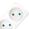 Awtools Home Extension Cord White Without Grounding 3 - Sockets 3.0M