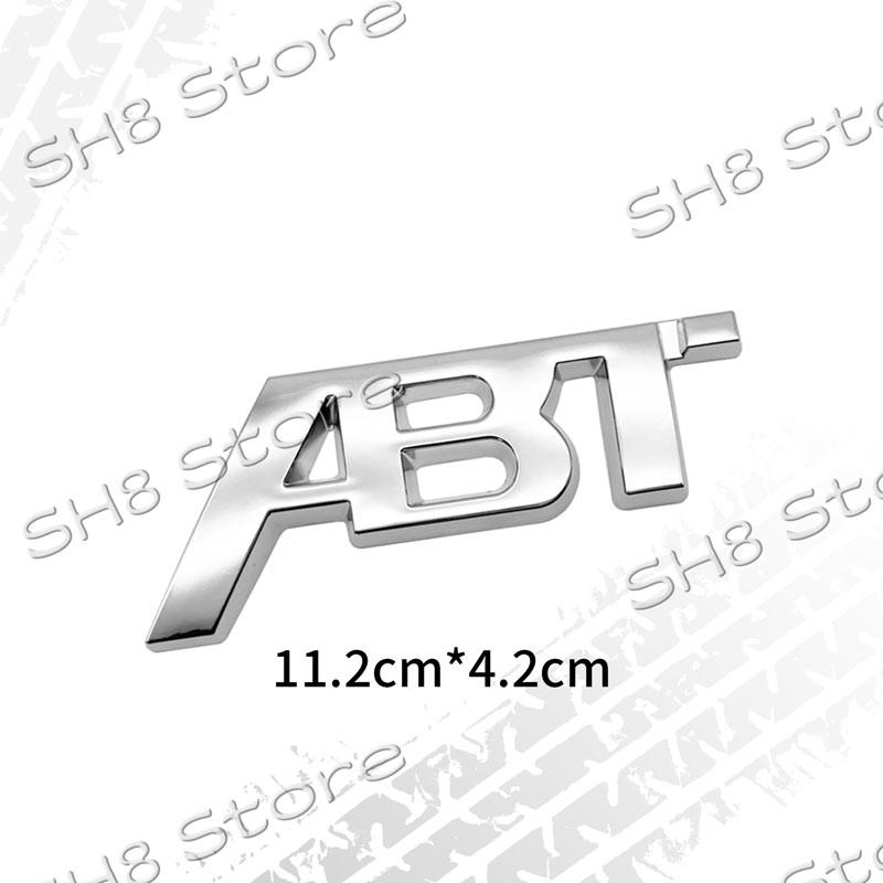 3D Kovové Logo ABT Znak na Přední Mřížku Auta Odznak na Zadní Víko Kufr Nálepka Pro SQ5 RS3 RS4 RS6 S3 S5 Q5 Q8 A3 A4 A6 Decal ABT Příslušenství
