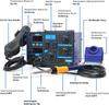 2 In 1 750W Soldering Station LCD Digital Display Welding Rework Station for Cell-phone BGA SMD PCB IC Repair Solder Tools 862D+