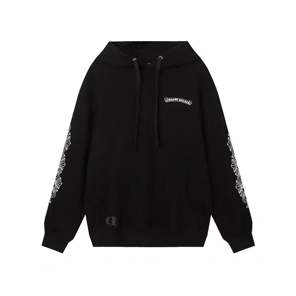 839 CHROME HEARTS Herbst und Winter 2026 Neu Übergröße Klassischer Stil Logo Kapuzenpullover, Geeignet für Paare zum Tragen