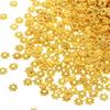 1000 PCS 4mm Gold Spacer Beads Flower Flower Loose Beads Gold Bead Spacers  Earring
