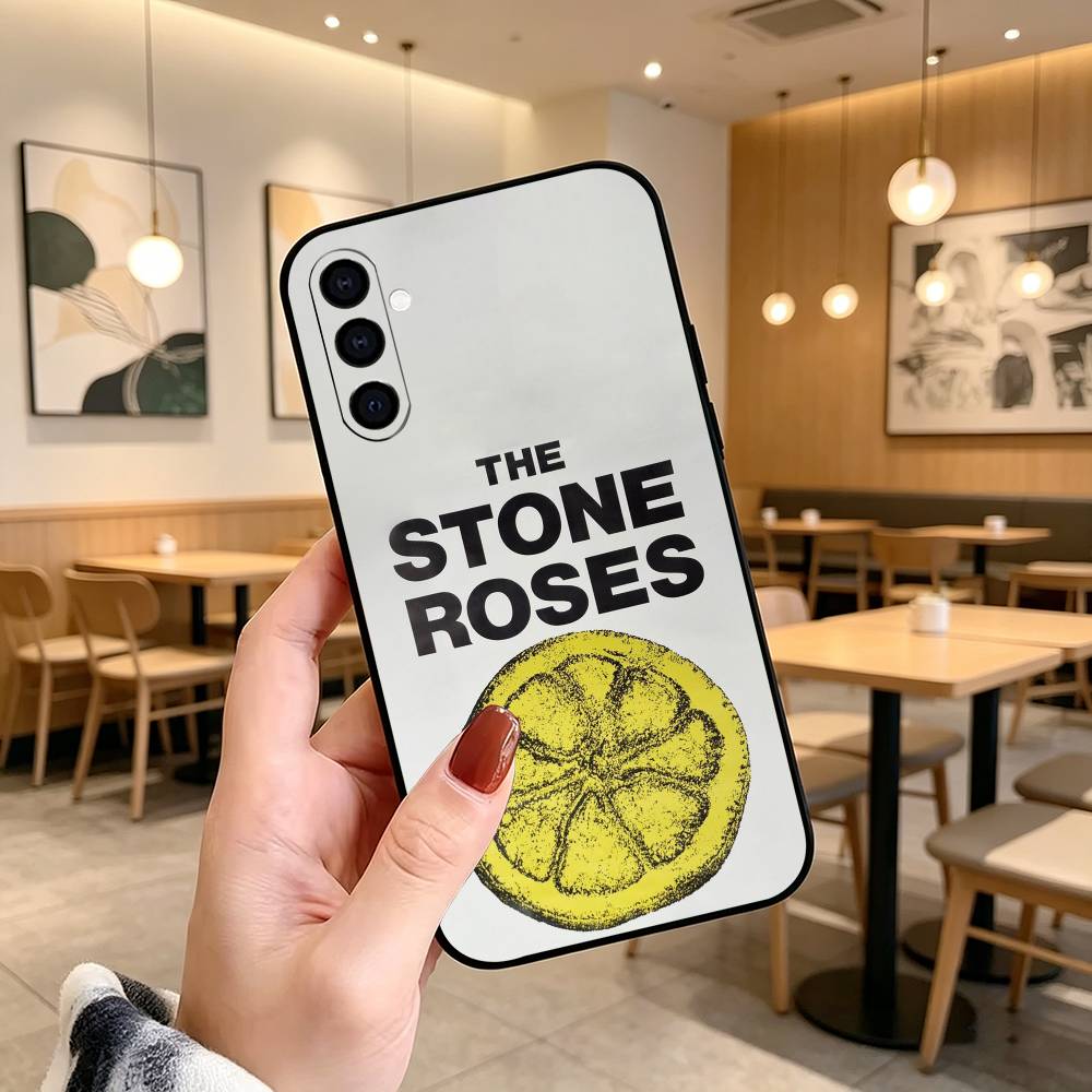 The S-Stone Z-Roses Band Singer Phone Case For Samsung Galaxy A73,A72,A71,A70,A53,A52,A51,Soft Silicone Black Cover