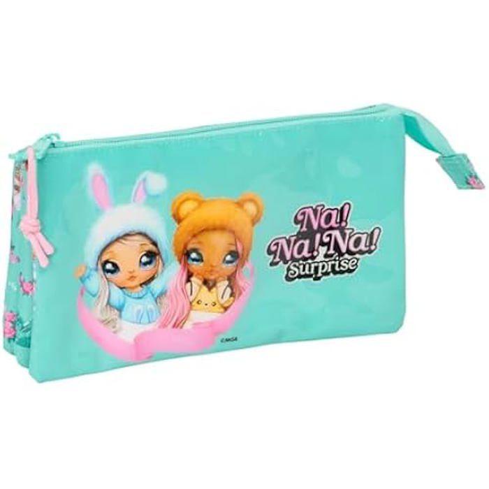 Trousse Triple - SAFTA - NANANA Bunny - Confortable - Polyvalente - Enfants Scolaires