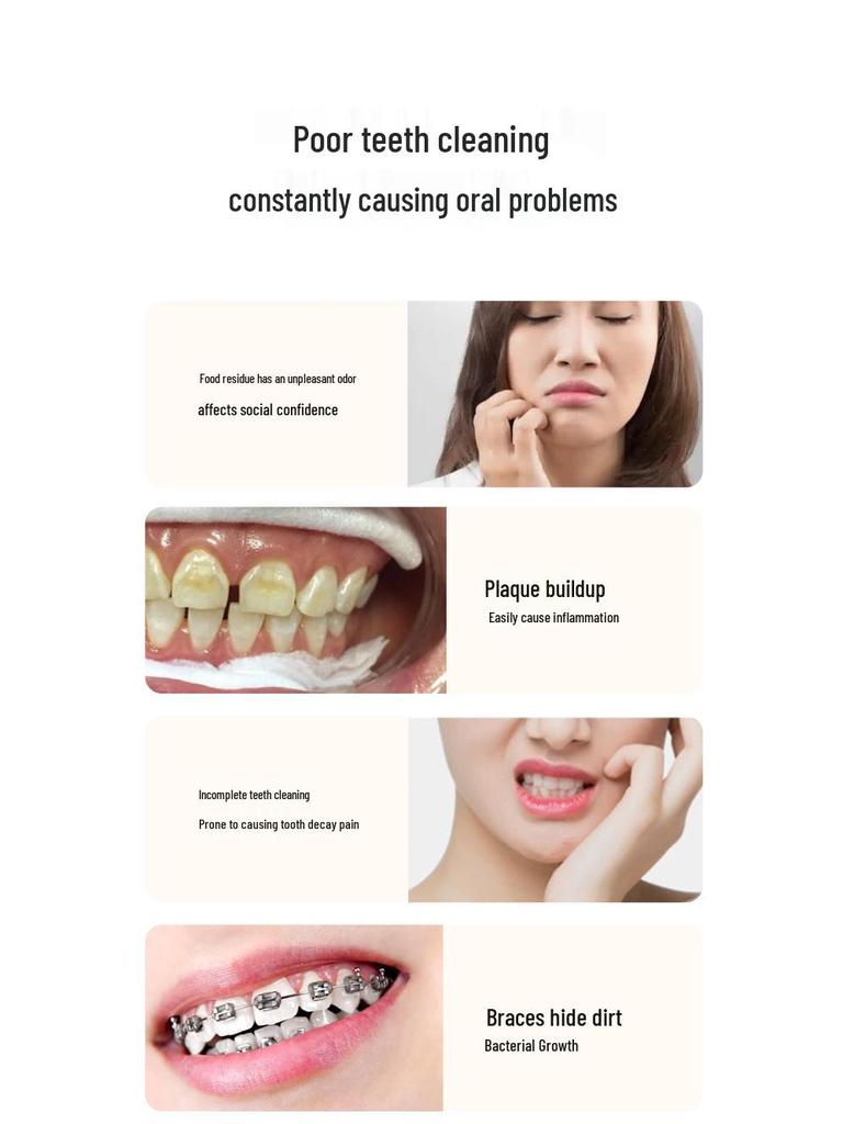 Portable Electric Oral Irrigator for Home Use, Ideal for Children with Orthodontics