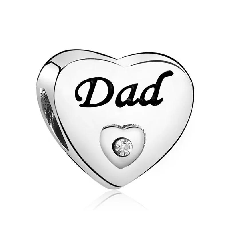 Perles New Love Dad Nan Mom Sister Best Friends pour bracelets à breloques et bracelets DIY pour femmes Fabrication de bijoux Dropshipping