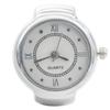 Hot Sales Creative Roman Literal Ring Watches With Cases, Finger Round Dials For Couples And Men