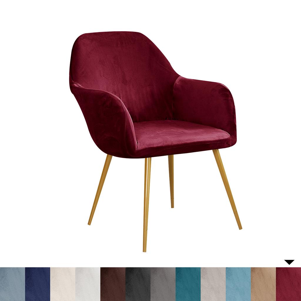 1/2/3 Pcs Bar High Arm Chair Cover Elastic Velvet  Chair Seat Covers Washable Dining Chair Slipcovers Office Chair Covers