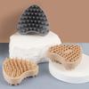 3-In-1 Heart-Shaped Silicone Scalp Head Massager Soft Comb Wet Dry Hair Root Care Makeup Brush Cleaning Shampoo Shower Tool
