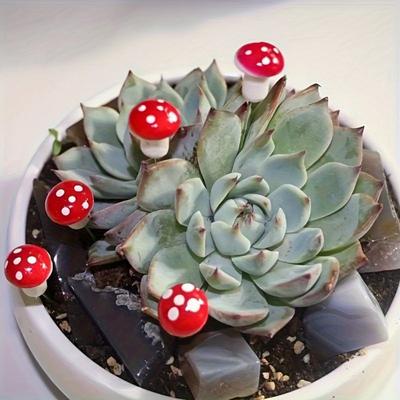 Simulated Plant Color Foam Mushroom Micro Landscape Potted Landscape Decorations Accessories