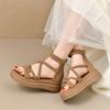 Platform Sandals Women's New Summer Fashion Versatile Design Sense Niche Temperament One-word Shoes