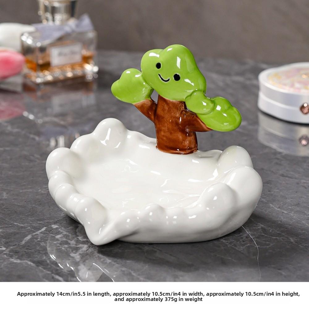 Ceramic soap box creative cute bathroom household soap dish holder anti-water sink soap box
