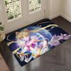 Iconic Magical Girl Anime S-Sailor Moons Floor Mat Soft Thickened Flannel Door Mat Non-Slip Living Room Rug Home Decor