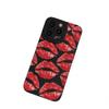 Eye-Catching Red Lips Full Screen Protective Case for iPhone 15/12 Pro Max