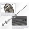 Radiator Fan Mount Zip Ties Clip Electric Transmission Coolers Tie Strap Easy Installation Universal Car Fan Mounting Kit