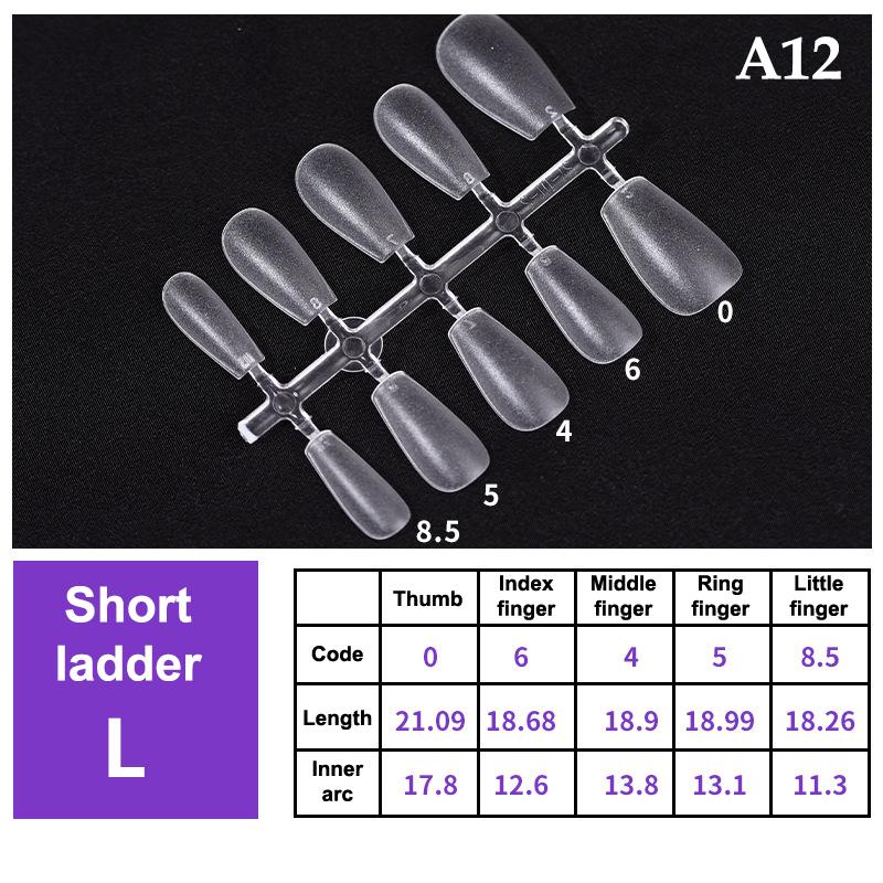 100Pcs/Box False Nails Transparent Press On Nails Coverage False Nails Tips Short Shaped Water Drop Full Sticker For Nails