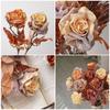 Plastic Simulation Rose Flower Retro Artificial Greenery Artificial Rose Branch  Birthday Decor