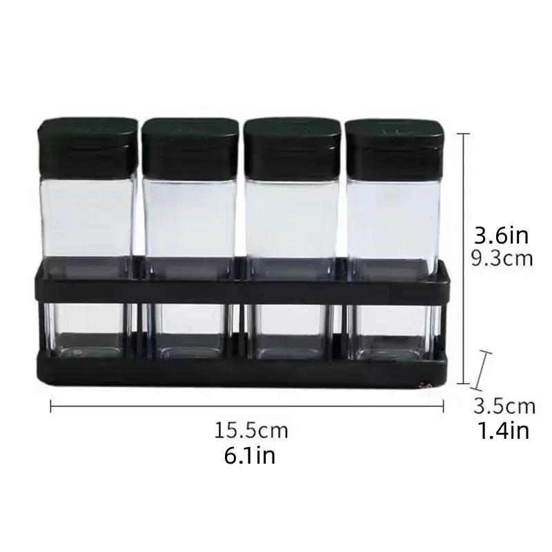 Kitchen Spice Jar Container Set Household Seasoning Box Spice Organizer Airtight Moisture Proof Spice Bottles Storage Jars