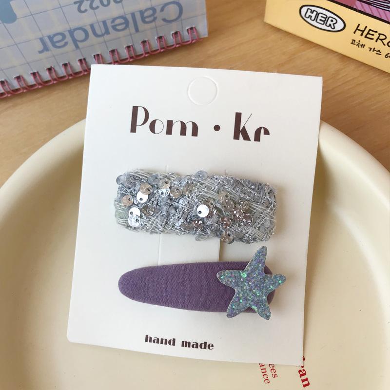 

Новая клетчатая заколка с пайетками: Милый, Универсальный Аксессуар для Волос для Детей