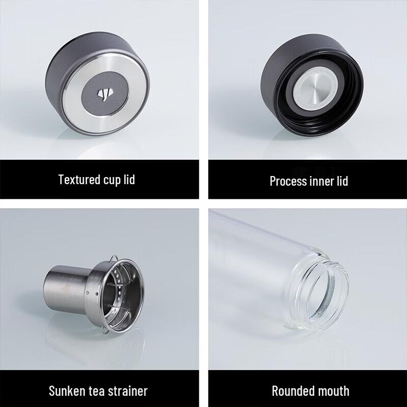 Wanxiang High-End Portable Glass Tea Infuser Cup