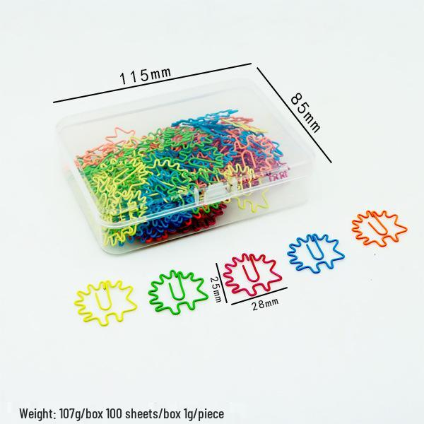 100-Pack Cute Animal-Shaped Cartoon Paper Clips - Colorful Creative Metal Design