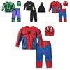Spider Man Captain America Hulk Batman Superman Kinderen Cosplay Kostuum Set Met Polyester En Spandex Voor Halloween En Podiumshows