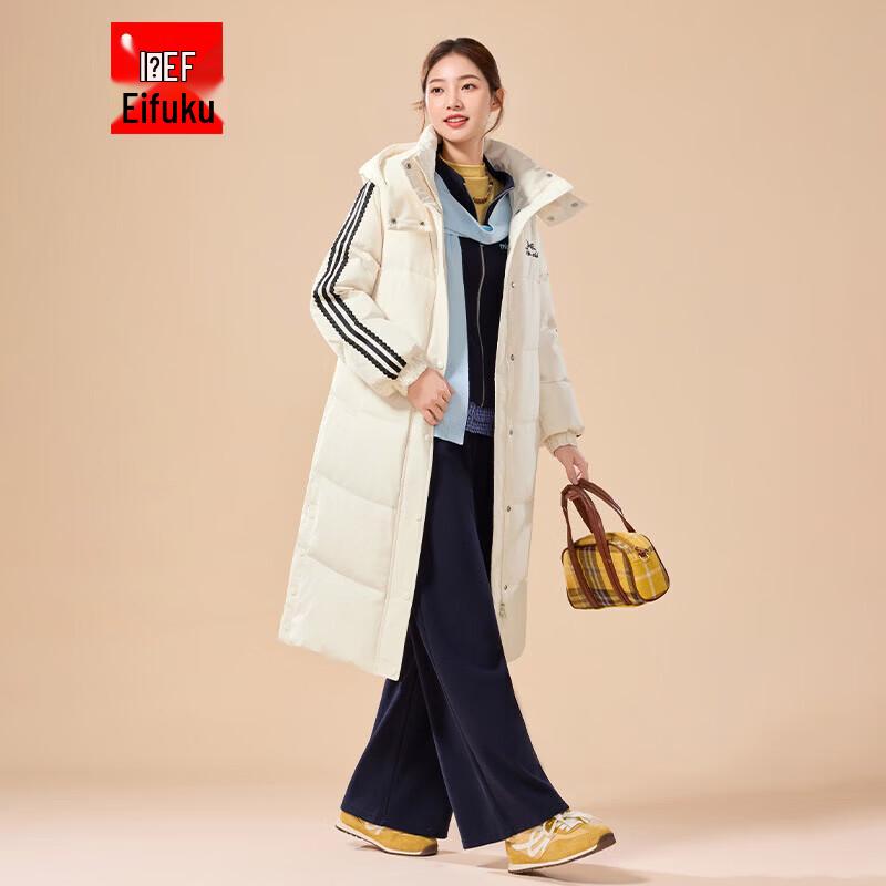 

IEF 2025 Winter American Casual Long Duck Down Puffer Jacket M