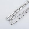 Simple Temperamental Neutral 304L Stainless Steel Prismatic Splicing Necklaces for Daily Adornment