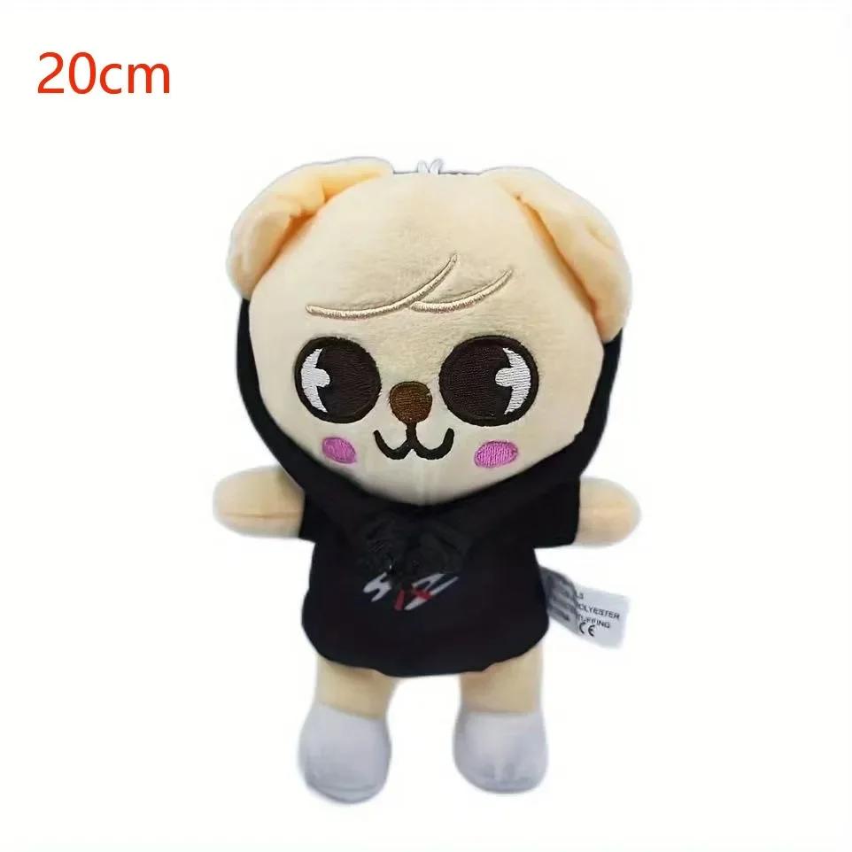 Skzoo Schlüsselanhänger Plüschtier Kawaii Skzoo Stray Wolf Plüsch Cartoon Stofftier Puppe Kawaii Begleiter Spielzeug Kindergeschenk!