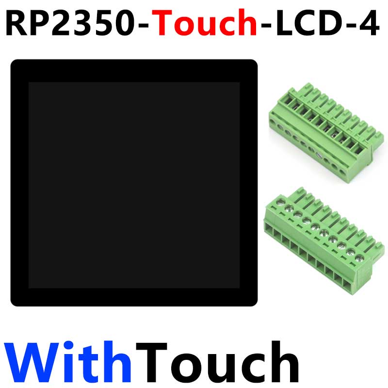 Raspberry Pi Pico 2 RP2350 4inch LCD CAN RS485 QMI8658 Development Board 480x480 TouchScreen Display RP2350-Touch-LCD-4