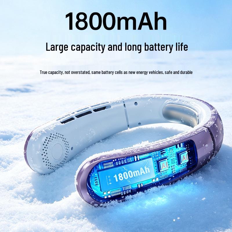 Portable Neck Fan: Long Battery Life, USB Rechargeable, Bladeless, Silent, Wearable and Compact