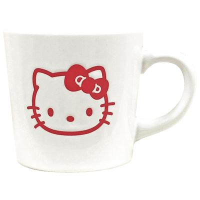 Sanrio Tamanho Micro-ondas e Lava-louças Personagem Feito em 308121 Caneca "Hello Kitty", M, Aprox.. 260ml, Seguro, Repelente à água, Branco, Produtos, Japão,