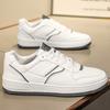 Neue Leder Herren Sportschuhe Weiß Plateau Herren Sportschuhe Herren Vulkanisierte Sportschuhe Lässige Herren Sportschuhe