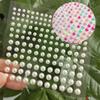 2Sheets Fashion Tattoo Makeup Eyeliner Eyeshadow Eyes Makeup Face Pearls Stickers Imitation Pearls Acrylic Self Adhesive