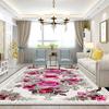 Light Luxury Flowers Plants Carpet Living Room Decoration Sofa Area Rugs for Bedroom Large Area Non-slip Floor Entrance DoorMats